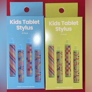 Getting 1 Green 1 Blue - Colorful Kids Tablet Stylus 4 Pack 8 In Total